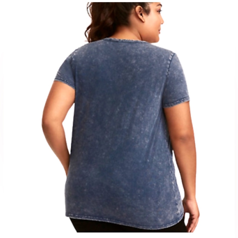 SOLD-Torrid mineral washed choker neck tee - Picture 2 of 5